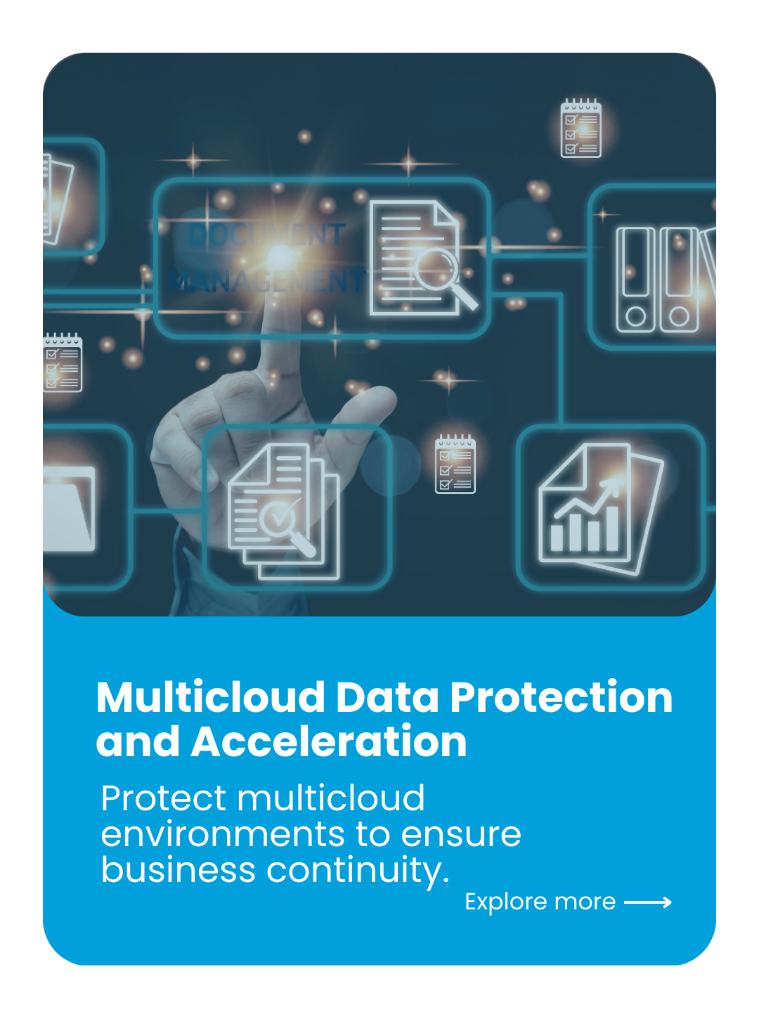 Icono de protección y aceleración de datos